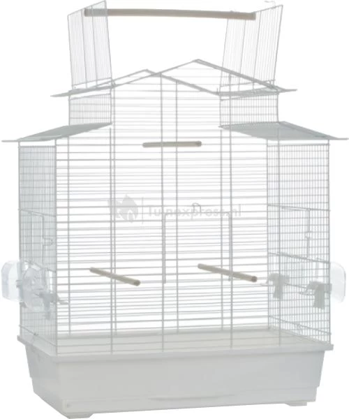 Beeztees Vogelkooi Big Iza 3 Open Wit 3 Beeztees Vogelkooi Big Iza 3 Open Wit