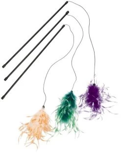 Beeztees Kattenhengel Struisvogelveren Assorti