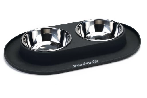 Beeztees Siliconen Dinnerset Antraciet Per Stuk 3 Beeztees Siliconen Dinnerset Antraciet Per Stuk