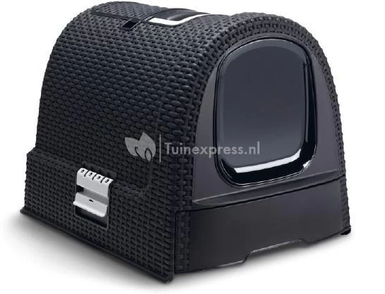 Beeztees Curver Kattenbak Antraciet 3 Beeztees Curver Kattenbak Antraciet