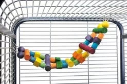 Beeztees Vogelspeelgoed Papegaaien Ladder Met Blokken 64 X 18 Cm