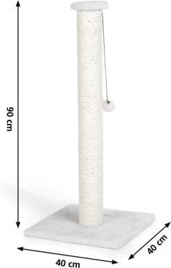 Beeztees Krabpaal Serpa Wit 40 X 40 X 90 Cm -Beeztees 8712695119029 1 1