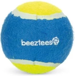 Beeztees Hondenspeelgoed Tennisbal Blauw / Geel D 10 Cm