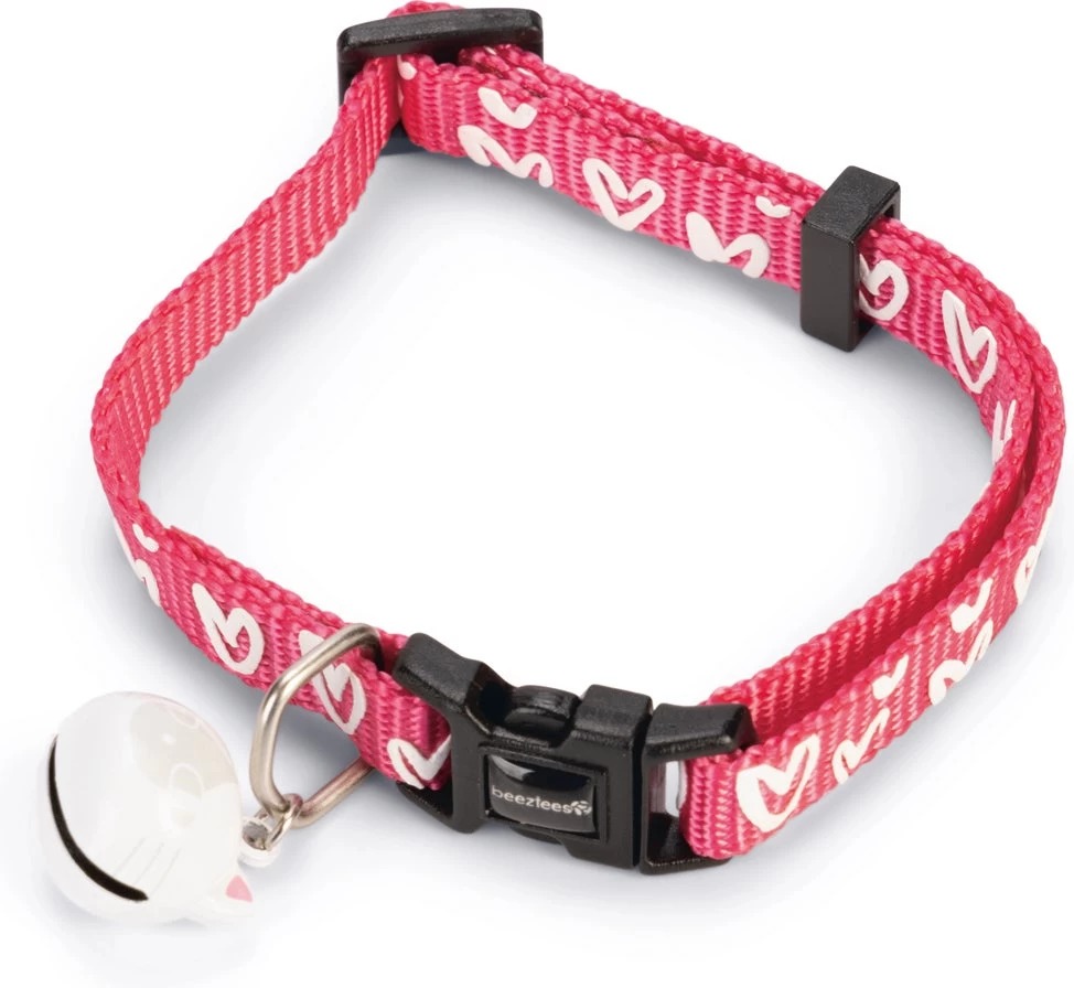 Beeztees Kattenhalsband Heart Roze 20-30 X 1 Cm 3 Beeztees Kattenhalsband Heart Roze 20-30 X 1 Cm