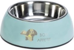 Beeztees Hondenvoerbak Droppy Blauw D 18 H 6,5 Cm 350 Ml