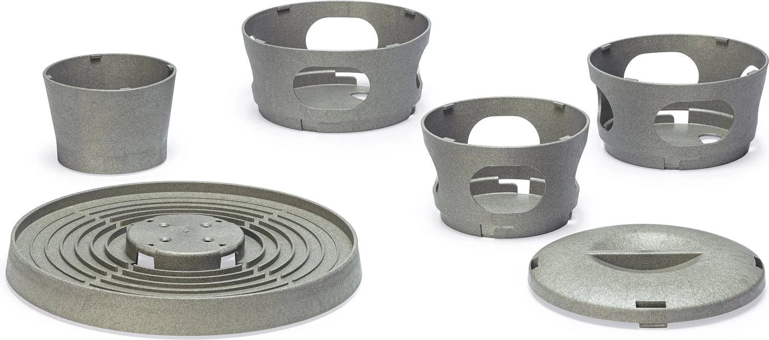 Beeztees Kippenvoerbak Voertoren Grijs D 30 H 37 Cm 5 Beeztees Kippenvoerbak Voertoren Grijs D 30 H 37 Cm - Afbeelding 3