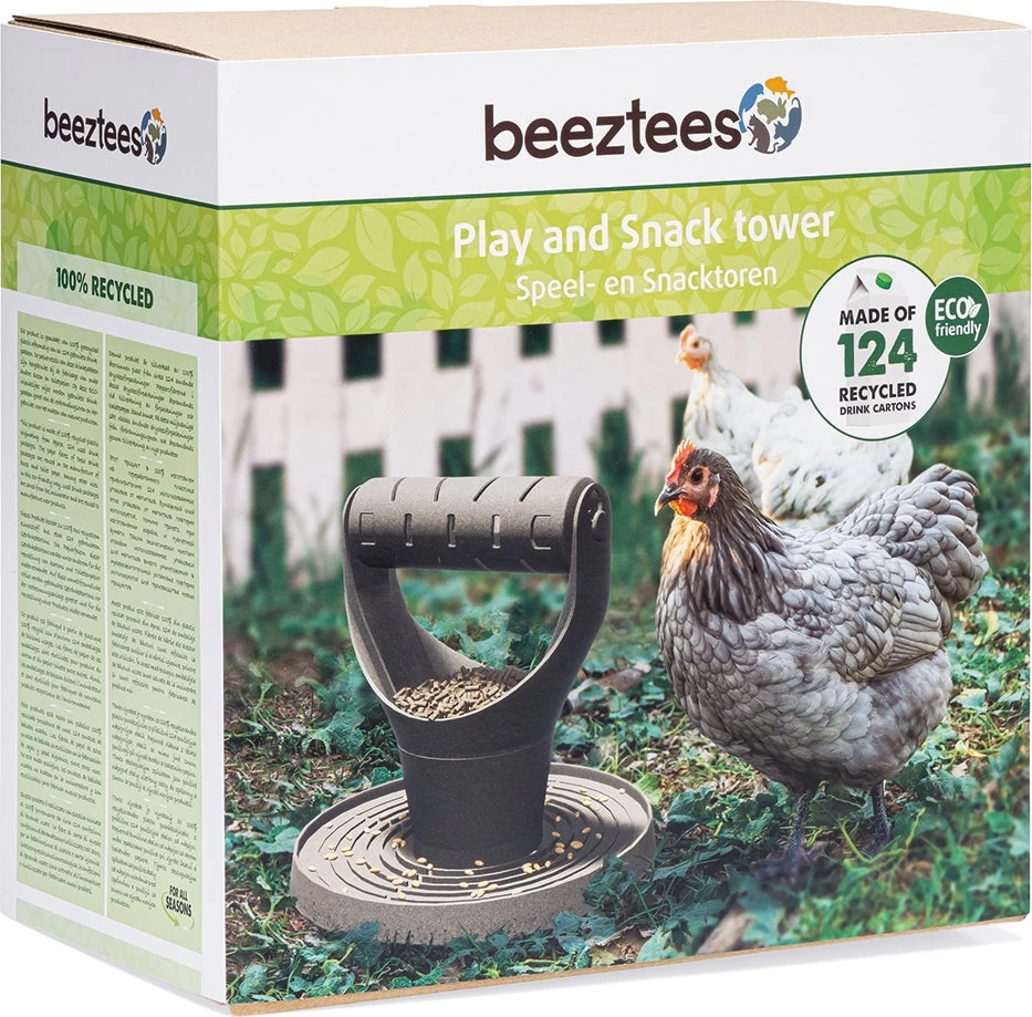 Beeztees Kippenvoerbak Speel- En Snacktoren Grijs D 30 H 31 Cm 16 Beeztees Kippenvoerbak Speel- En Snacktoren Grijs D 30 H 31 Cm - Afbeelding 14
