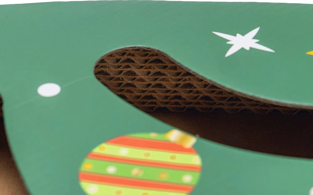 Beeztees Krabkarton Kerstboom Groen 42 X 40 X 4,5 Cm 6 Beeztees Krabkarton Kerstboom Groen 42 X 40 X 4,5 Cm - Afbeelding 4