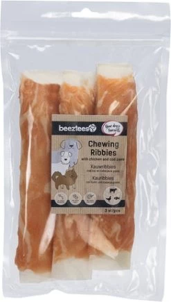 Beeztees Hondensnack Kauwrib Kip Met Kabeljauw 3 Stuks -Beeztees 8712695211037 3