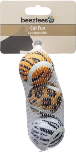 Beeztees Tennisballen Jungle D 4,5 H 4,5 Cm 3 Stuks -Beeztees 8712695213215 3