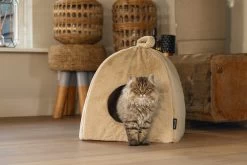 Beeztees Kattenmand Moza Beige 40 X 40 X 40 Cm -Beeztees 8712695214403 10