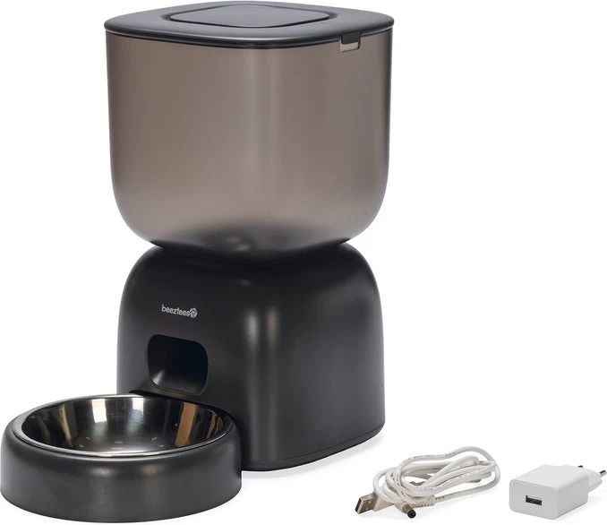 Beeztees Automatische Voerbak Chris Antraciet 32 X 32 X 8 Cm 4 Beeztees Automatische Voerbak Chris Antraciet 32 X 32 X 8 Cm - Afbeelding 2