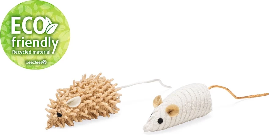 Beeztees Kattenspeelgoed Muis Seerp 7 X 3,5 X 3,5 Cm 2 Stuks 4 Beeztees Kattenspeelgoed Muis Seerp 7 X 3,5 X 3,5 Cm 2 Stuks - Afbeelding 2