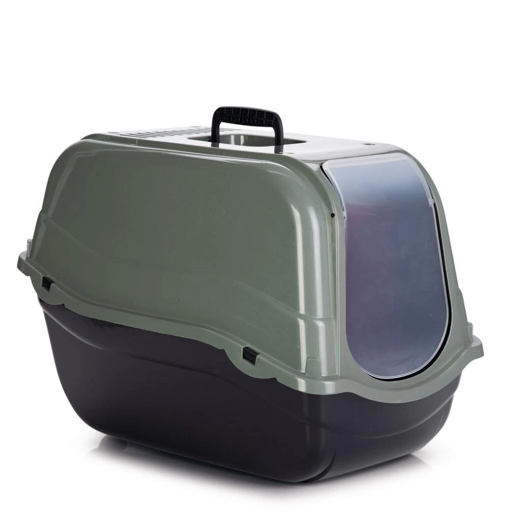 Beeztees Kattenbak Romeo Eco Groen/zwart 3 Beeztees Kattenbak Romeo Eco Groen/zwart