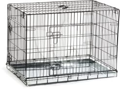 Beeztees Hondenbench 2 Deurs Inklapbaar Zwart 89 X 60 X 66 Cm