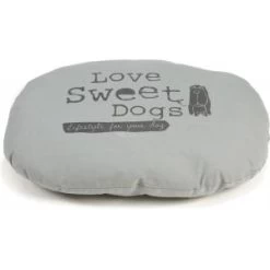 Beeztees Hondenkussen Ovaal Sweet Dogs Grijs 74 X 58 Cm
