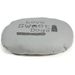 Beeztees Hondenkussen Ovaal Sweet Dogs Grijs 95 X 75 Cm