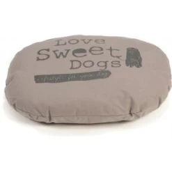 Beeztees Hondenkussen Ovaal Sweet Dogs Mokka 56 X 42 Cm