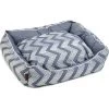 Beeztees Hondenmand ZigZag Blauw 80 X 70 X 22 Cm -Beeztees hondenmand zigzag blauw 80 x 70 x 22 cm 8712695162933 1 0 300x300