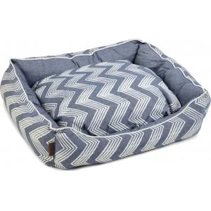Beeztees Hondenmand ZigZag Blauw 80 X 70 X 22 Cm 3 Beeztees Hondenmand ZigZag Blauw 80 X 70 X 22 Cm