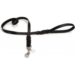 Beeztees Hondenriem Van Leer 130cm X 17mm Zwart 3 Beeztees Hondenriem Van Leer 130cm X 17mm Zwart