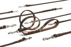 Beeztees Hondenriem Van Leer 165cm X 16mm Bruin