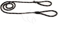 Beeztees Hondenriem Van Rond Nylon Sliplijn 170cm X 8mm Zwart