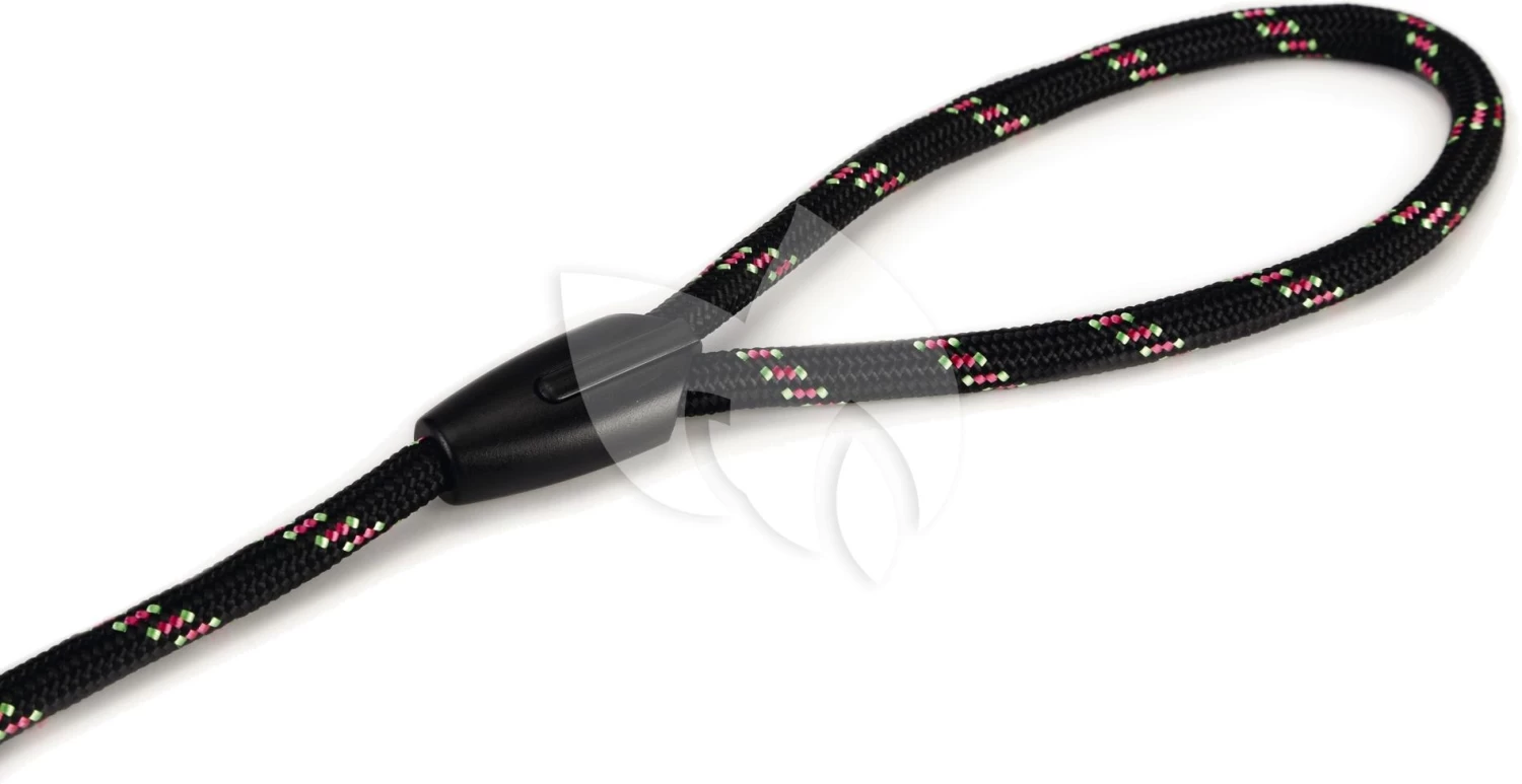 Beeztees Hondenriem Van Rond Nylon Sliplijn 170cm X 8mm Zwart 4 Beeztees Hondenriem Van Rond Nylon Sliplijn 170cm X 8mm Zwart - Afbeelding 2