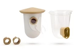 Beeztees Singing Friend Vogel- En Voederhuis Set Bruin